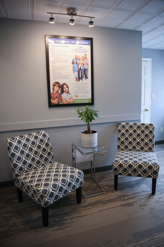 Waiting area at Shawsheen Family Dental